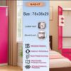 Aarti Steel Wardrobe N-AS-07 | Mirror Door