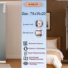 Aarti Steel Wardrobe N-AS-05 | Sleek Mirror Door