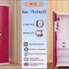 Aarti Steel Wardrobe AS-10 | Triple-Door Steel Almirah with Locker & Secret Lock