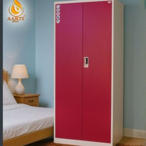 Aarti Steel Wardrobe AS-Churufile | Stylish Almirah with Inner Mirror