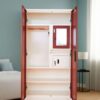 Aarti Steel Wardrobe AS-Churufile | Stylish Almirah with Inner Mirror