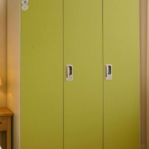 AS-12 Lite 3-Door Steel Wardrobe with Locker & Secret Lock
